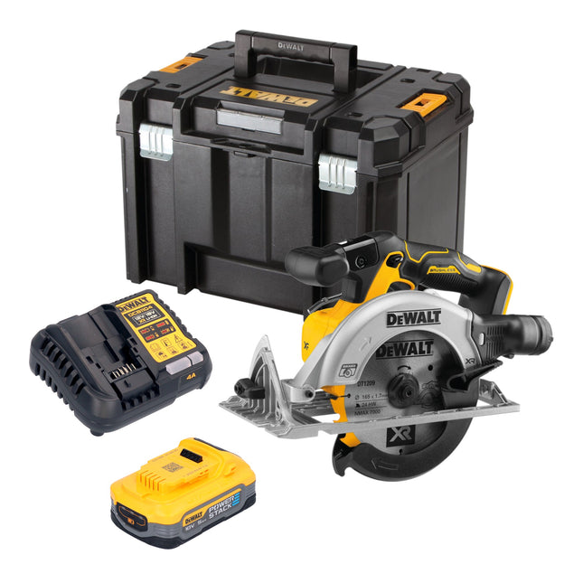 DeWalt DCS 565 H1T Akku Handkreissaege 18 V 165 mm Brushless 1x Powerstack Akku 5 0 Ah Ladegeraet TSTAK 0 - toolbrothers