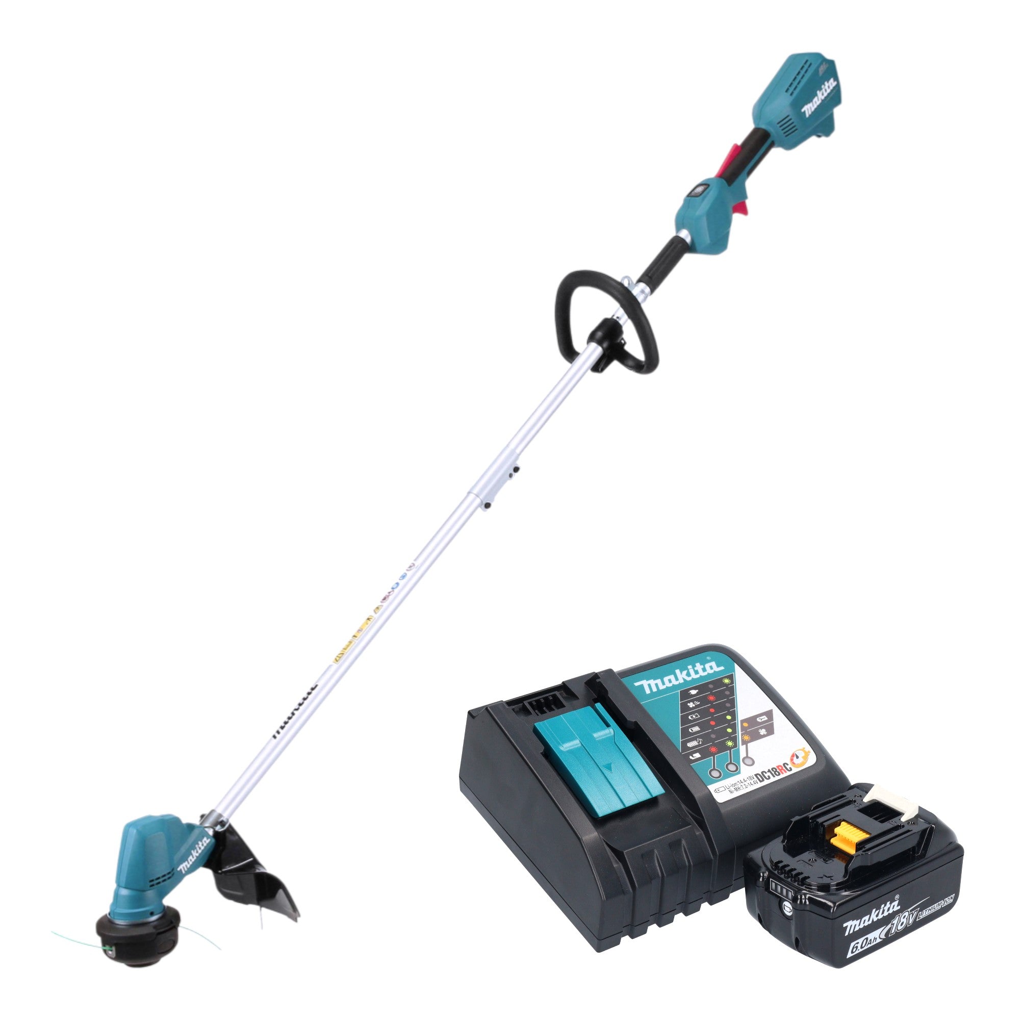 Makita DUR 192 LRG1 Akku Rasentrimmer 18 V 300 mm Brushless 1x Akku 6 0 Ah Ladegeraet 0 - toolbrothers