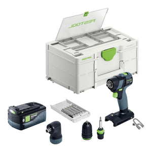 Festool TXS 18-Basic-Set Akku Bohrschrauber 18 V 40 Nm Brushless + 1x Akku 5,0 Ah + Systainer - ohne Ladegerät