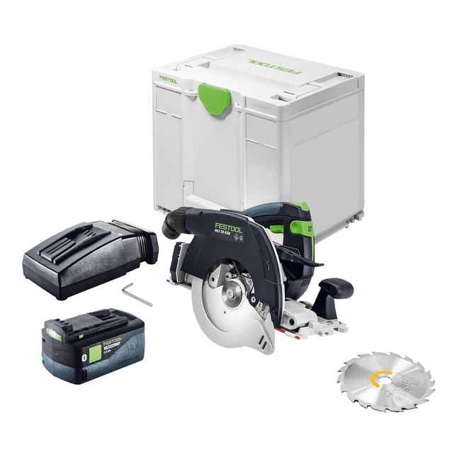 Festool HKC 55 KEB Basic Akku Handkreissaege 18 V 160 mm Brushless 1x Akku 5 0 Ah Ladegeraet Systainer 0 - toolbrothers