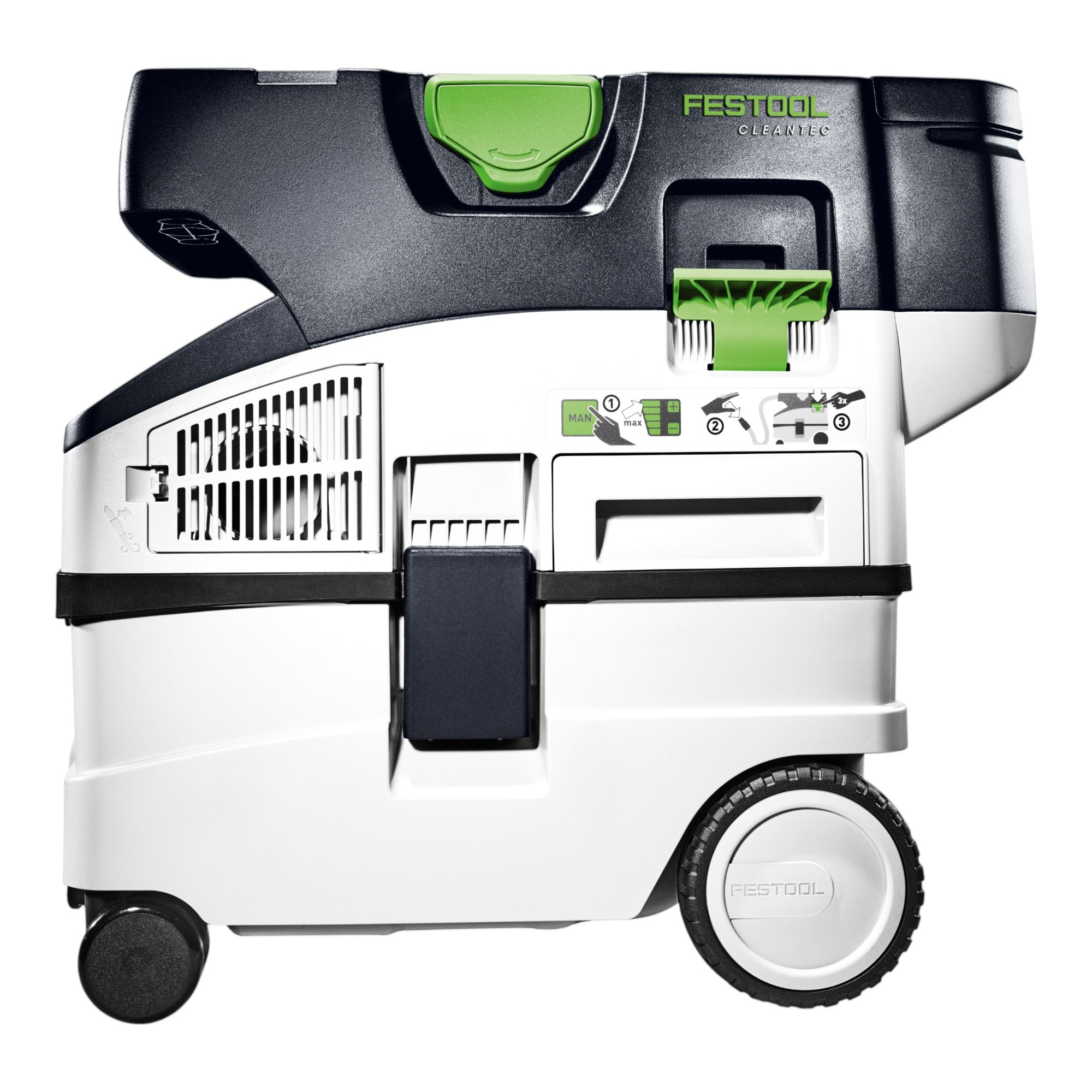 Festool CTMC MIDI I Basic Akku Absaugmobil 36 V 2x 18 V Staubkl M 4x Akku 5 0 Ah Doppelladegeraet Systainer 2 - toolbrothers