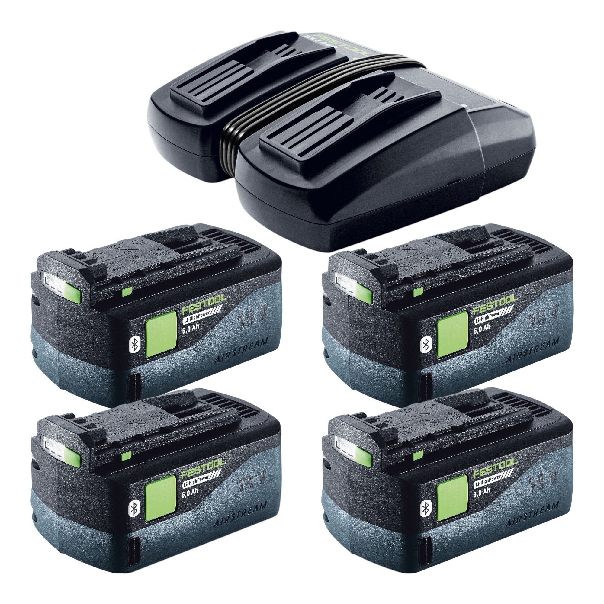 Festool CTLC MINI I Basic Akku Absaugmobil 36 V 2x 18 V Staubkl L 4x Akku 5 0 Ah Doppelladegeraet Systainer 4 - toolbrothers