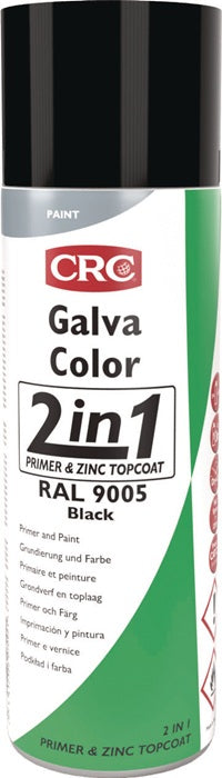 CRC Farbschutzlackspray 2 in 1 GALVACOLOR tiefschwarz 12 Stueck 4000354372  0 - toolbrothers