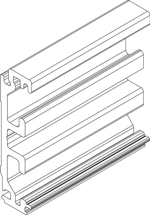 GEZE Zargenausgleichsprofil Wandmontage Aluminium Edelstahl Look 3000255380  2 - toolbrothers
