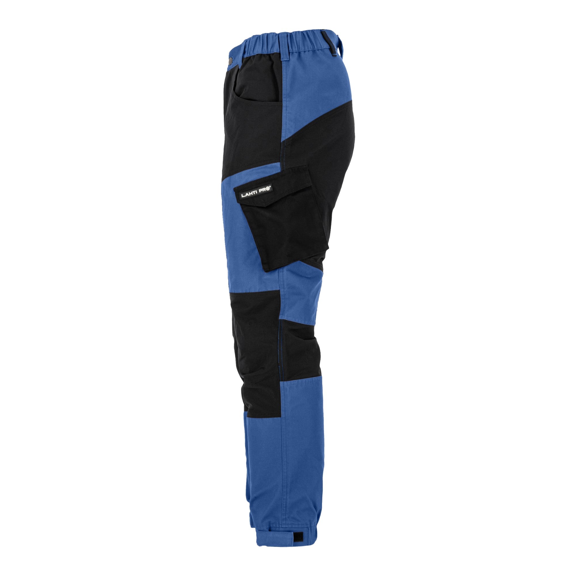 LAHTI PRO Arbeitshose mit Stretch Elementen Groesse L L4055603 blau schwarz 3 - toolbrothers