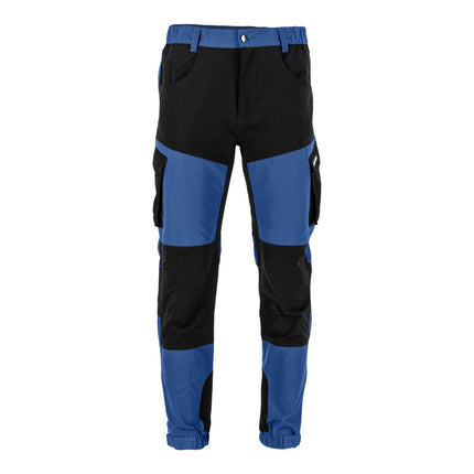 LAHTI PRO Arbeitshose mit Stretch Elementen Groesse XXL L4055605 blau schwarz 1 - toolbrothers