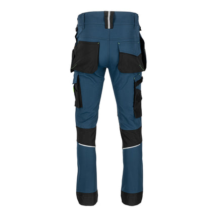 LAHTI PRO Stretch Arbeitshose Groesse S L4056001 blau schwarz gruen 2 - toolbrothers