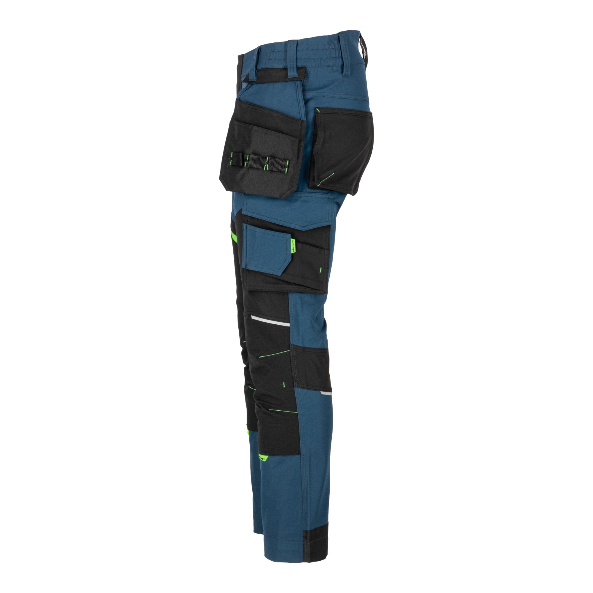 LAHTI PRO Stretch Arbeitshose Groesse L L4056003 blau schwarz gruen 3 - toolbrothers