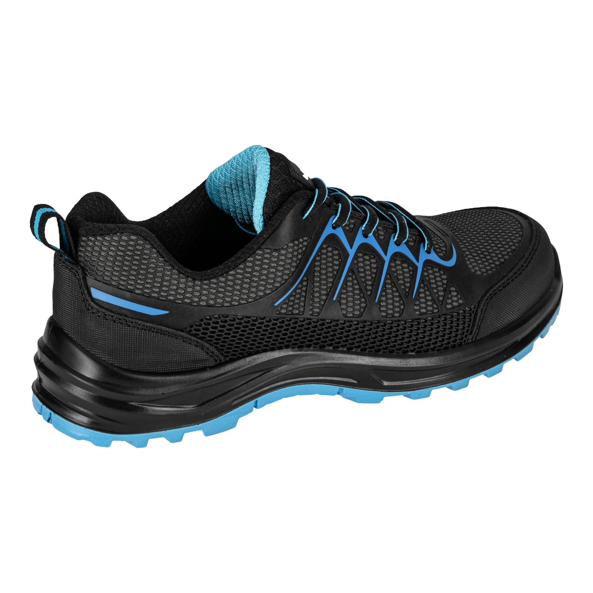 LAHTI PRO Sicherheitshalbschuh KPU Mesh S1P SRC Groesse 45 L3042245 schwarz blau 3 - toolbrothers