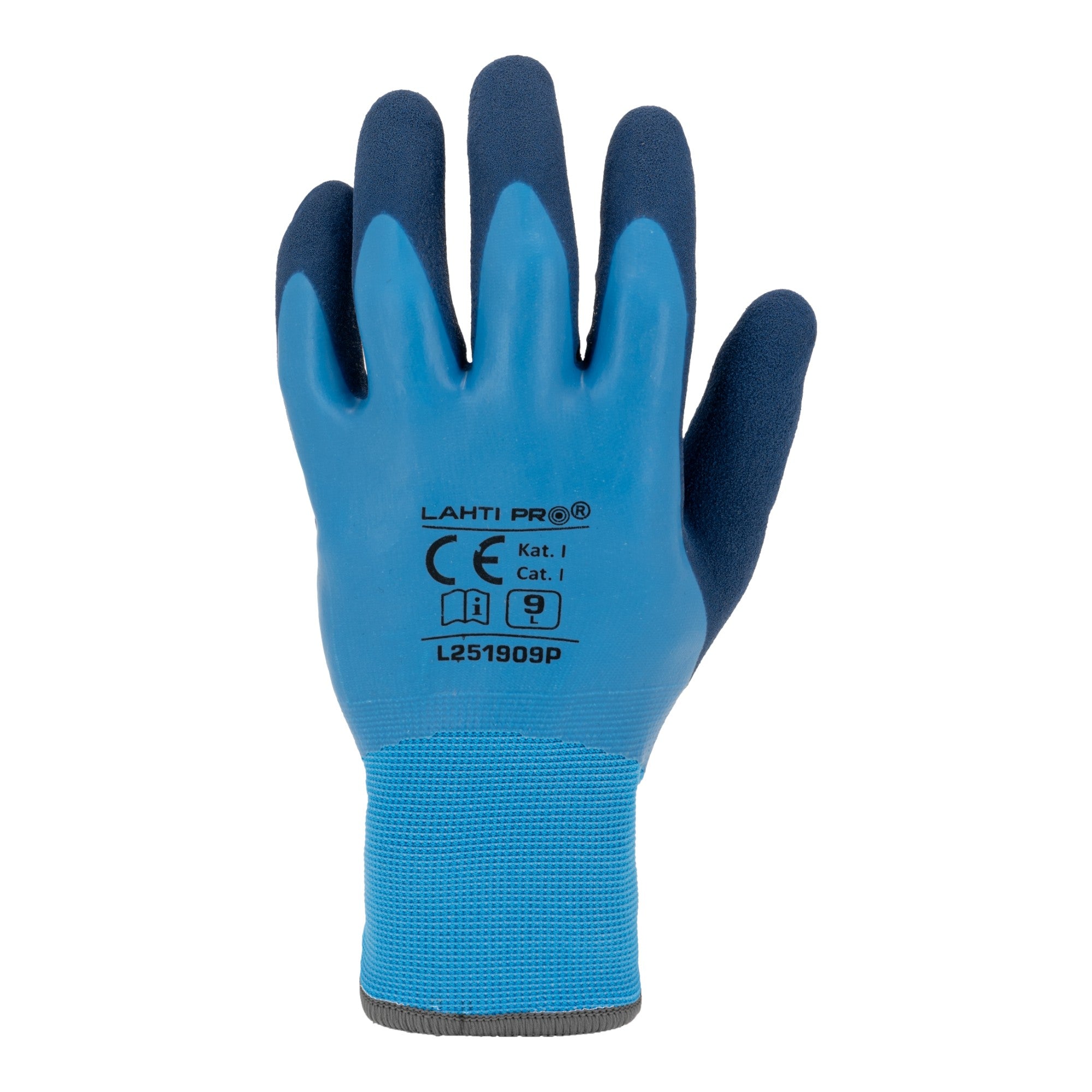 LAHTI PRO Latexbeschichtete Schutzhandschuhe mit Acryl Isolierung Groesse 10 L251910K blau 1 - toolbrothers