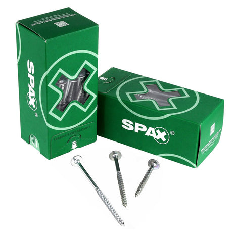 SPAX HI.FORCE Tellerkopfschraube 8,0 x 180 mm 50 Stk. ( 0251010801805 ) Teilgewinde Torx T-STAR plus T40 4CUT WIROX - Toolbrothers