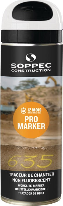 SOPPEC Baustellenmarkierspray Pro Marker weiss 12 Stueck 4000354137  0 - toolbrothers