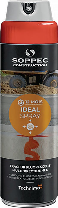 SOPPEC Markierungsspray IDEAL neonrot 12 Stueck 4000354904  0 - toolbrothers
