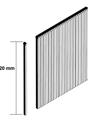 Makita Stauchkopfnagel Brads 20mm 5000 Stück galvanisiert ( F-31870 ) für Makita Nagler DBN500/AF505/AF506 - Toolbrothers