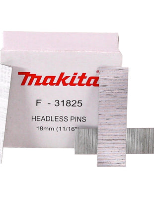 Makita Stifte Pins 18 x 0,6 mm 10000 Stück ( F-31825 ) für Akku Pintacker DPT351 / DPT353 - Toolbrothers