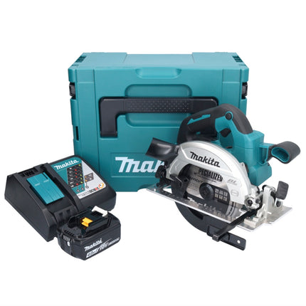Makita DHS 661 RM1JU Akku Handkreissäge 18 V 165 mm + 1x 4,0Ah Akku + Ladegerät + Makpac - Toolbrothers