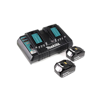 Makita DUH 651 PT Akku Heckenschere 36V (2x18V) 65cm XPT Silent mit 2x 5 Ah Akku und 2-fach Ladegerät - Toolbrothers