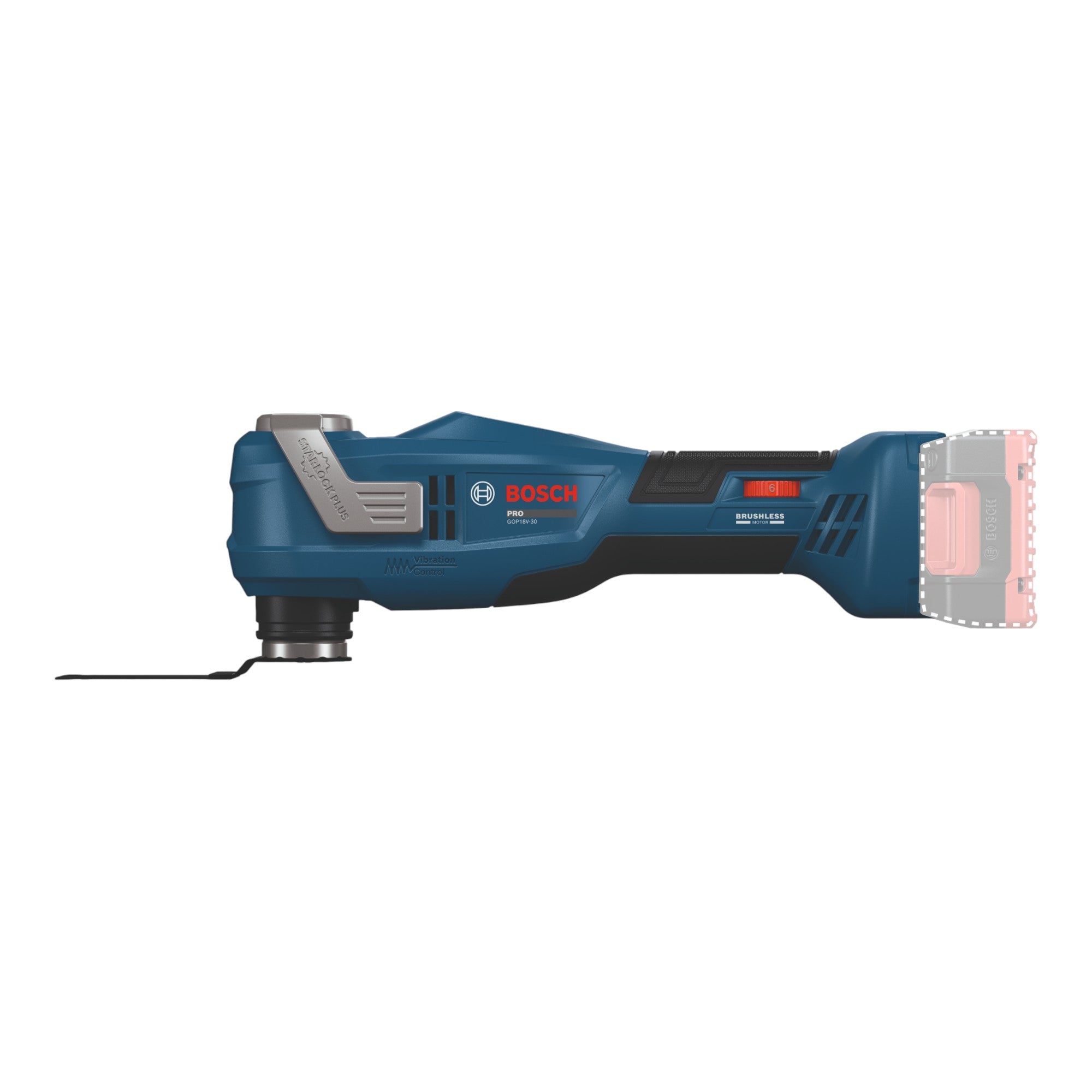 Bosch GOP 18V 30 Akku Multifunktionswerkzeug 18 V Starlock Plus Brushless 1x Akku 2 0 Ah Ladegeraet L Boxx 2 - toolbrothers