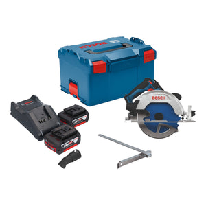 Bosch GKS 18V-68-2 Akku Kreissäge 18 V 190 mm Brushless + 2x Akku 5,0 Ah + Ladegerät + L-Boxx