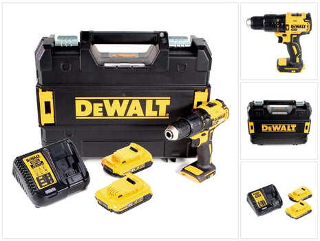 DeWalt DCD 778 D2T Akku Schlagbohrschrauber 18V 65Nm + 2x Akkus 2,0Ah + Ladegerät in TSTAK Box - Toolbrothers