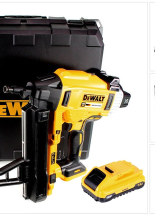 DeWalt DCN 890 NT Akku Nagler 18 V Li-Ion Brushless im Koffer + 1 x 3,0 Ah Akku - ohne Ladegerät - Toolbrothers