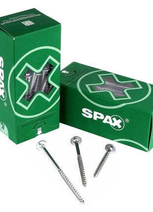 SPAX HI.FORCE Tellerkopfschraube 8,0 x 80 mm 100 Stk. ( 2x 0251010800805 ) Vollgewinde Torx T-STAR plus T40 WIROX 4CUT - Toolbrothers