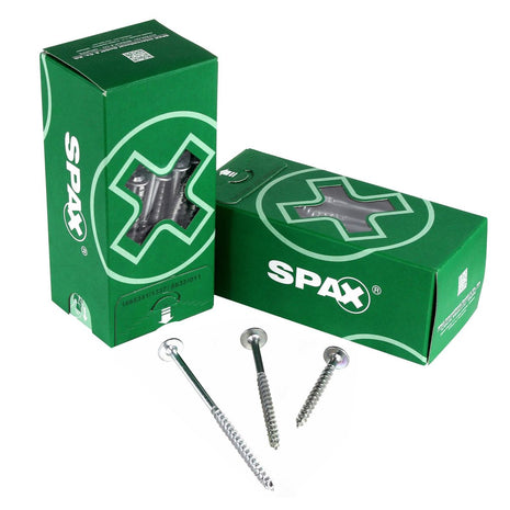 SPAX HI.FORCE Tellerkopfschraube 8,0 x 80 mm 100 Stk. ( 2x 0251010800805 ) Vollgewinde Torx T-STAR plus T40 WIROX 4CUT - Toolbrothers