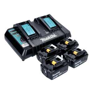 Makita Power Source Kit 18 V mit 4x BL 1850 B Akku 5,0 Ah + DC 18 RD Doppelladegerät ( 199483-0 )