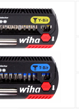 Wiha SB 7947Y-904 FlipSelector ( 41827 ) Y-Bit 25 mm Phillips, Pozidriv, TORX® 13-tlg. 1/4" + Wiha SB 7947T-906 FlipSelector T-Bit 25 mm Phillips, Pozidriv, TORX® 13-tlg. 1/4" ( 41824 ) - Toolbrothers