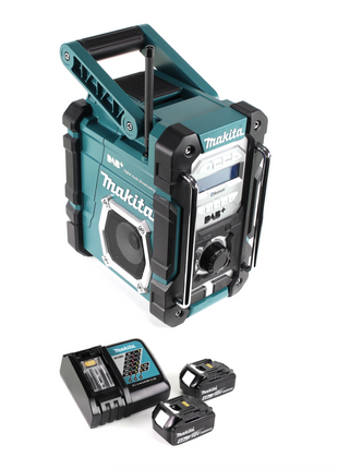 Makita DMR 112 RM Akku Baustellen Radio 7,2 - 18V Bluetooth DAB+ + 2x 4,0Ah Akku + Ladegerät - Toolbrothers