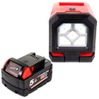 Milwaukee M18 PAL-501 Baustrahler 18 V Li-Ion Akku Lampe Leuchte + 1 x 5,0 Ah Akku - ohne Ladegerät - Toolbrothers