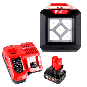 Milwaukee M12 AL-601C Akku Baustrahler 12 V Li-Ion Leuchte + 1x 6,0 Ah Akku + Ladegerät