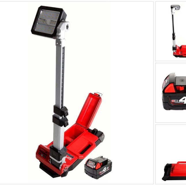 Milwaukee M18 ONERSAL-401 ONE-KEY LED Akku Baustrahler 18 V Li-Ion + 1 x 4,0 Ah Akku - ohne Ladegerät - Toolbrothers