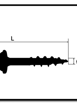 KREG Pocket-Hole Linsenkopfschraube 32 mm 100 Stk ( SML-F125-100 ) Vierkantantrieb Teilgewinde Feingewinde selbstschneidend verzinkt - Toolbrothers