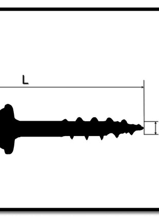 KREG Pocket-Hole Linsenkopfschraube 64 mm 50 Stk. outdoor ( SML-C250B-50 ) Vierkantantrieb Teilgewinde Grobgewinde selbstschneidend gebläut - Toolbrothers