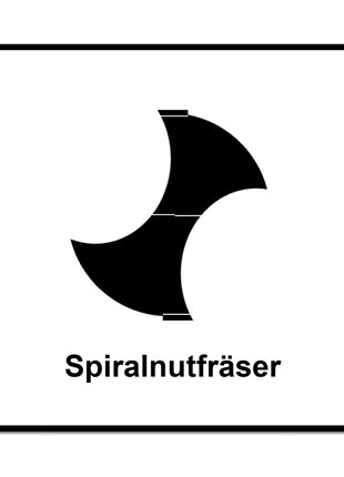 Festool Spiralnutfräser HS Spi S8 D20/25 20 x 25 mm 8 mm Schaft ( 490951 ) - Toolbrothers