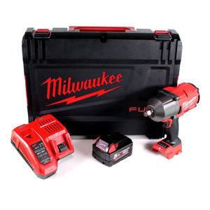 Milwaukee M18 FHIWF12-501X Akku Schlagschrauber 1/2" 18 V 1356 Nm + 1x Akku 5,0 Ah + Ladegerät + HD Box