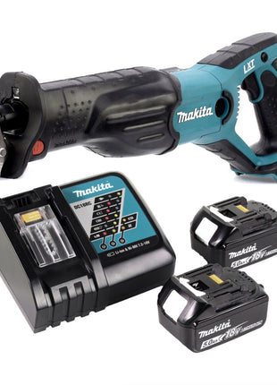 Makita DJR 181 RT Akku Reciprosäge 18 V Säbelsäge + 2x 5,0 Ah Akku + Ladegerät - Toolbrothers