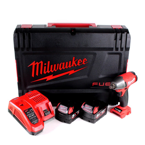 Milwaukee M18 FIWF12-502X Akku Schlagschrauber 1/2" 18 V 300 Nm ( 4933451071 ) + 2x Akkus 5,0 Ah + Ladegerät + HD Box - Toolbrothers