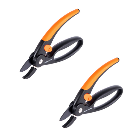 Fiskars P43 Set 2x Amboss Gartenscheren Elegance Fingerloop 20 mm ( 2x 1001535 ) - Toolbrothers