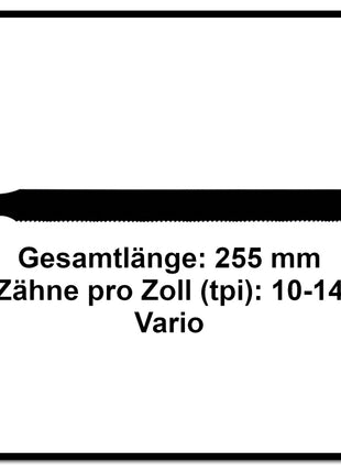 Komet Säbelsägeblatt PALLETS 225mm 10-14tpi 10 Stk. ( 2x 501.400 ) HSS-BI-Metall Vario - Toolbrothers