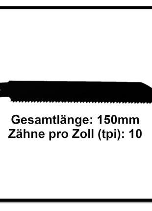 Komet Säbelsägeblatt METAL AND WOOD 150mm 10tpi 10 Stk. ( 2x 501.007 ) HSS-Bi-Metall - Toolbrothers