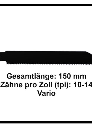 Komet Säbelsägeblatt METAL AND WOOD 150mm 10-14tp 10 Stk. ( 2x 501.011 ) HSS BI-Metall Vario - Toolbrothers