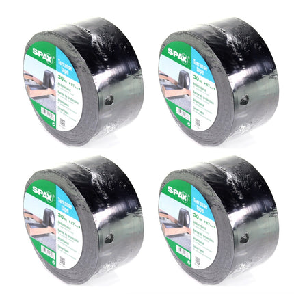 SPAX Tape 30m x 87mm 4x Klebeband UV-resistent ( 4x 5000009186419 ) selbstklebend lösbar - Toolbrothers