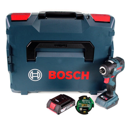 Bosch GDR 18V-200 C Akku Drehschlagschrauber 1/4" 18V 200Nm + 1x Akku 2,0Ah + Connect Modul in L-Boxx - ohne Ladegerät - Toolbrothers