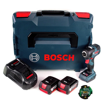 Bosch GDR 18V-200 C Akku Drehschlagschrauber 1/4" 18V 200Nm + 2x Akkus 6,0Ah + Ladegerät + Connect Modul in L-Boxx - Toolbrothers