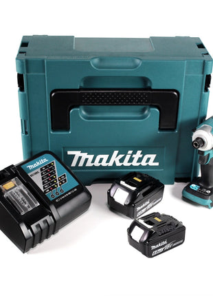 Makita DTD 171 RGJ Akku Schlagschrauber 18 V 180 Nm 1/4" Brushless + 2x Akku 6,0 Ah + Ladegerät + Makpac - Toolbrothers