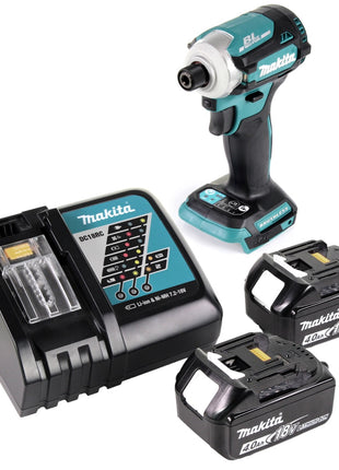 Makita DTD 171 RM Akku Schlagschrauber 18 V 180 Nm 1/4" Brushless + 2x Akku 4,0 Ah + Ladegerät - Toolbrothers