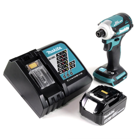 Makita DTD 171 RT1 Akku Schlagschrauber 18 V 180 Nm 1/4" Brushless + 1x Akku 5,0 Ah + Ladegerät - Toolbrothers