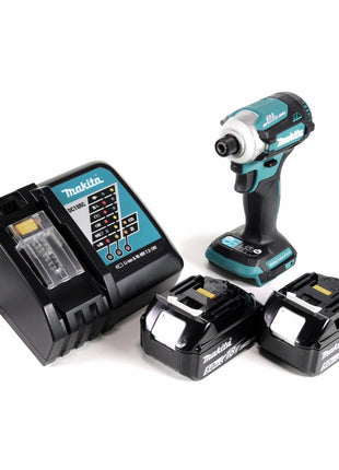 Makita DTD 171 RT Akku Schlagschrauber 18 V 180 Nm 1/4" Brushless + 2x Akku 5,0 Ah + Ladegerät - Toolbrothers